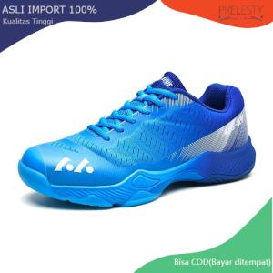 Prelesty Sepatu Badminton Sneakers Pria Bulu Tangkis Tenis Sport Olahraga Casual Sepatu Keren Anti Slip Ringan Jogging Shoes 328