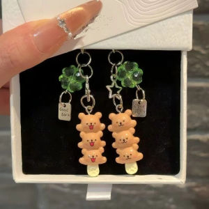 Móc Khóa Cỏ 4 Lá May Mắn Trong Suốt – Dây Treo Điện Thoại Handmade Dễ Thương LILA MK4LA18