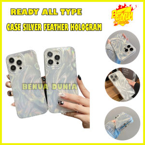 SOFTCASE FEATHER HOLOGRAM FOR IPHONE 13 13 PRO 13 PRO MAX 14 14 PRO 14 PRO MAX 14 PLUS 15 15 PRO 15 PRO MAX 15 PLUS CASE FEATHER - BD