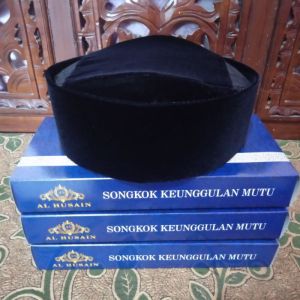 Peci songkok susun ac premium hitam kopyah susun hitam tinggi 7cm8cm9cm10cm