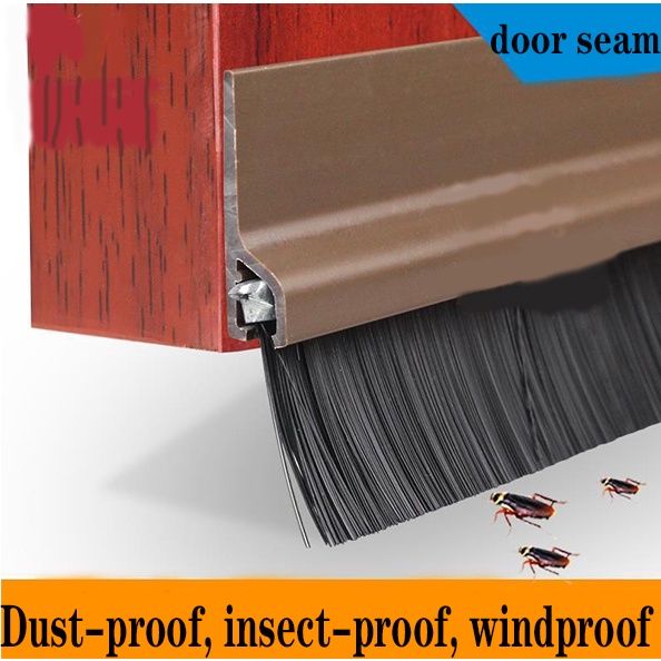 HCCM 1pc 100CM Heavy Duty Door Bottom Seal Brush Door Seal Dust Proof