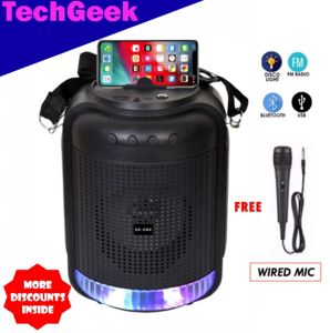 TG SK-1101 Stereo Bluetooth Karaoke Speaker Super Bass with Wired Microphone and Strap