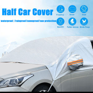 Half Car Cover Waterproof Car Windshield Cover Windshield Cover UV Protection Sun Shade Hail Proof Top Windshield Cover