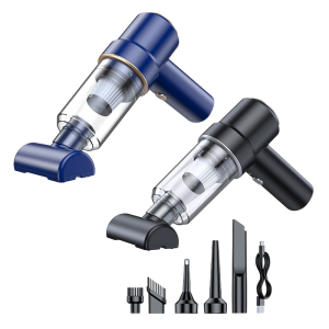 Tiếng ồn thấp Máy hút bụi xe hơi với đèn LED Súng thổi bụi máy hút thiết bị vệ sinh bàn phím động cơ không chổi than cho văn phòng nội thất xe hơi