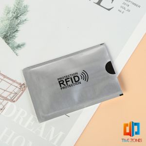 Time Zones ซองอลูมิเนียมใส่บัตรเครดิต กันขโมยข้อมูล RFID กันขโมย ปลอกการ์ดฟอยล์ bank card case