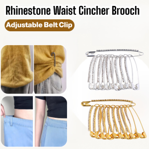 Free Shipping Simple Exquisite Rhinestone Sweater Cardigan Large Pin Womens Denim Pants Waist Small Buckle Pin Clothes Matching百搭简约精致水钻别针