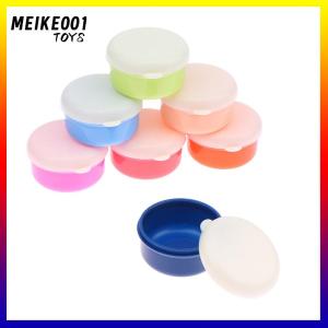 MEIKE001 1:12 Dollhouse Miniature Lunch Box Simulation Plastic Storage Box Mini Fresh Keeping Box Food Toy Model Kitchen Tableware Decor
