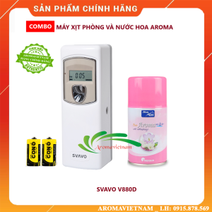 AROMAVIETNAM Máy xịt thơm phòng tự động có màn hình hẹn giờ linh hoạt SVAVO V880D