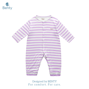 Bộ body dài BENTY sọc ngang chất liệu vải mềm mịn mát body dài mặc ngủ cho bé trai bé gái