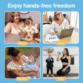 Dr.isla EB51 Breast Pump Wearable Electric Hands-Free 3 Modes 12 Levels BPA Free Flange 18&21&24MM 150ML. 