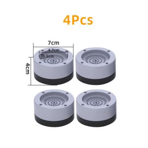 4PCS KAKI MESIN CUCI ANTI GETAR SLIP / ALAS KAKI MESIN CUCI KULKAS ALAS KAKI MEJA KARET / SHOCKPROOF PAD