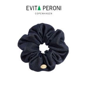 EVITA PERONI | "Vintage Denim" Series Ella Scrunchy | High Quality Female Hair Tie | Getah Rambut | Hair Accessories