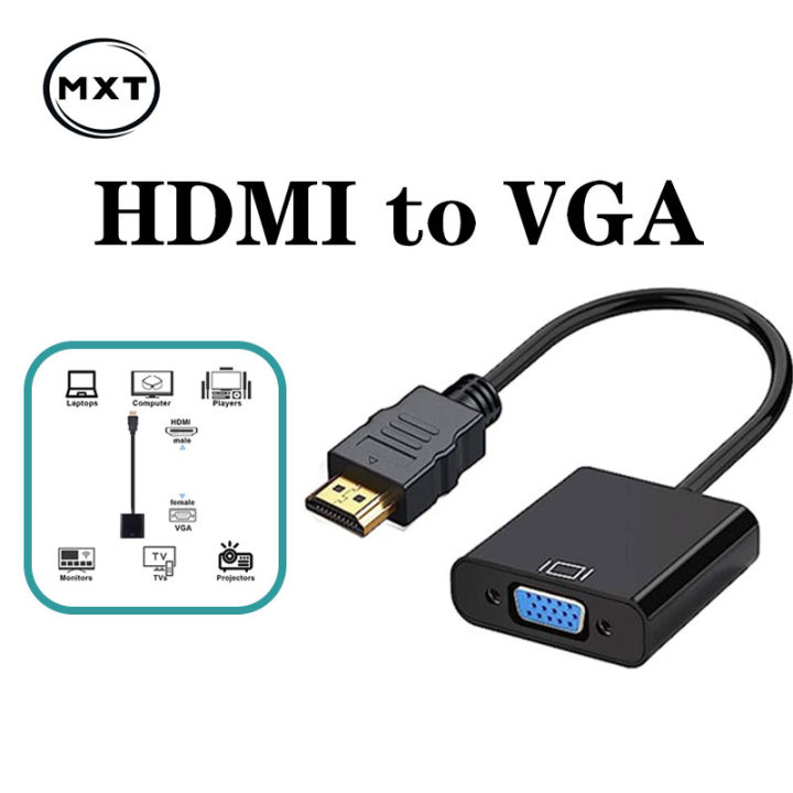 HDMI to VGA Adapter 1080P Audio Video Converter with Audio