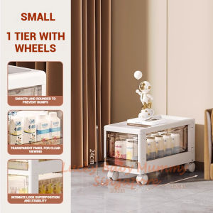 Multi-Layer Storage Rack with Wheels / Multipurpose Moveable Drawer Organizer Cabinet Trolley