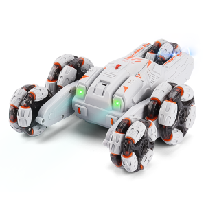 RC Five-wheel swing arm stunt car Gesture induction morphing light music drifting climbing off-road remote control car boy toy