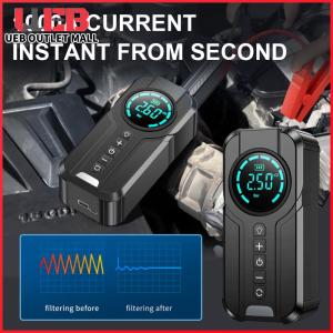 【UEB】 เครื่องปั๊มลมไร้สาย 150PSI ฟังก์ชันครบ 4-in-1 สำหรับรถยนต์ มอเตอร์ไซค์ จักรยาน และอุปกรณ์กีฬา ชาร์จ USB ได้