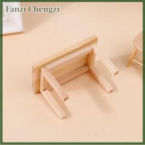 Fanzi 1:12 Dollhouse Miniature Wooden Table Model Furniture Accessories Toys