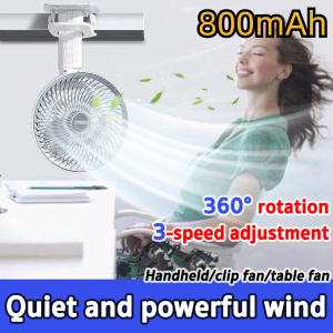 Portable Handheld Fan Mini Electric Fan USB Rechargeable Desk Clip Fan 720°Angle Adjustment Electric Fan rechargeable electricfan table fan small electric fan desk fan electric fan portable fan rechargeable fan usb fan rechargable electric fan