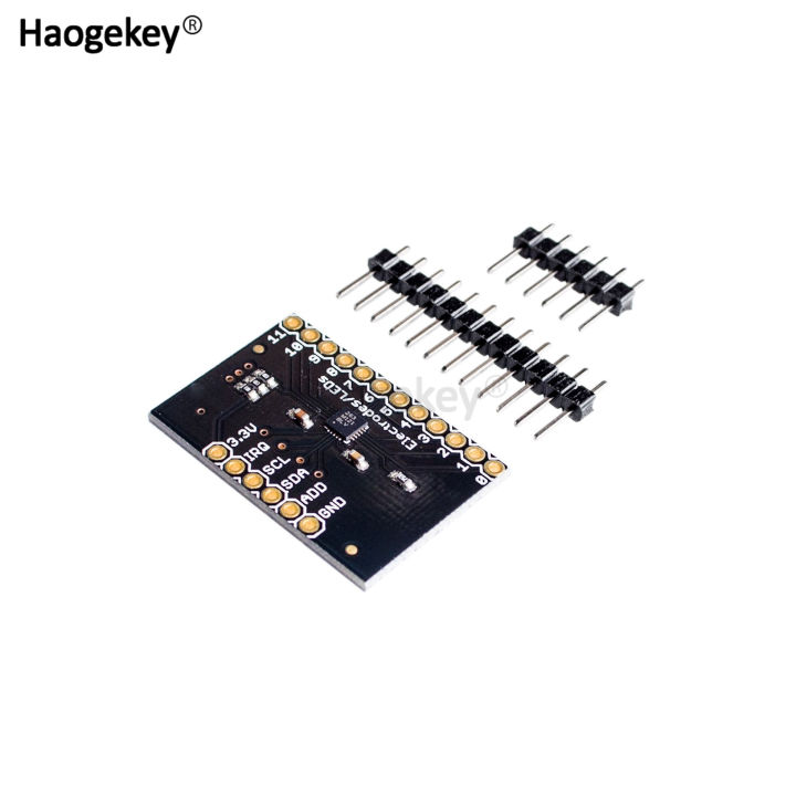 2er Pack MPR121 Breakout V12 – Kapazitiver Touch-Sensor Mit I2C, 12 Elektroden, Für Arduino, Raspberry Pi & Co. Näherungstastatur 2 Stück 2er Pack MPR121 Breakout V12 – Kapazitiver Touch-Sensor Mit I2C, 12 Elektroden, Für Arduino, Raspberry Pi & Co. Näherungstastatur 2 Stück