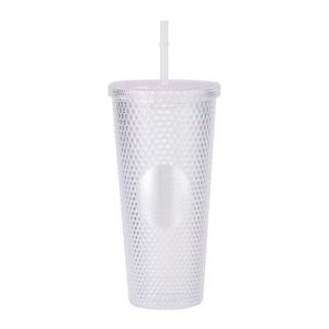 Ly giữ nhiệt kim cương 710ml hàng cao cấp Cốc uống nước giữ nhiệt 2-3 tiếng Làm từ nhựa PP Tặng kèm ống hút