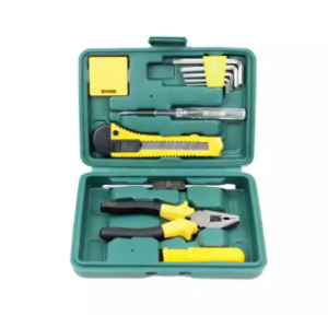 Hardware tool set family combination 12 pieces set portable car repair general electricians tool kit car emergency tool box combination set supplies spare tools