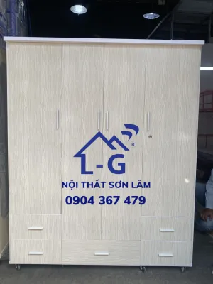 TỦ NHỰA ĐÀI LOAN 4 CÁNH LỚN 1M4 X 1M8