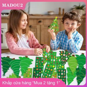 [COD] MADOU2 24Pcs Giáng Sinh Hàng Thủ Công Cho Trẻ Em-DIY Xmas Tree Đồ Trang Trí Với Sticker Bộ Dụng Cụ-Thiết Lập Cho Kỳ Nghỉ Trang Trí Đảng Ủng Hộ
