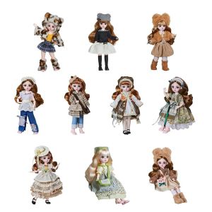 Q-1151 STORE 30cm Size BJD Clothes 1/6 Scale Doll Fall and Winter Style Doll Dress Cute Fashion Pretty Design Lolita Skirt Girls Toys