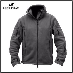 Fuguiniao Mens Outdoor Jackets Keep Warm jackets Mountaineering Suit Hooded Jacket Military Jacket Men Fleece Tactical Jacket Thermal Hooded Jacket Coat Hiking Jacket