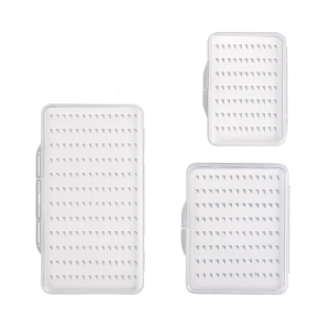 กล่องโฟม EVA แบบบางความจุมากใสฝาปิดที่ชัดเจนกล่องอเนกประสงค์ตะขอตกปลาสำหรับการแข่งขันกล่องอุปกรณ์ตกปลา