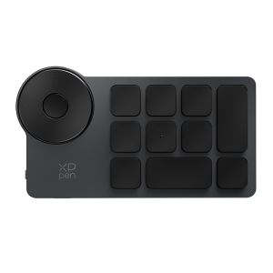 XPPen ACK05 Portable Wireless Shortcut Remote with 10 Custom Keys 1 Physical Dial 1000mAh Battery Support Bluetooth Connection