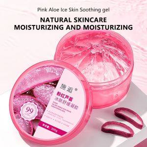 Pink MOISTURIZING ALOE VERA GEL aloe vera gel REDUCE SCAR & INFUSING MOISTURE SKIN 100% GEL