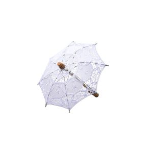 GORGE 26/43cm Length Lace Parasol Umbrella Embroidery Lady Flower Girl Umbrella Wedding Decoration Kids Sun Umbrella