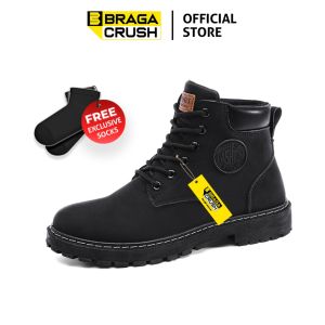 BRAGA CRUSH Aether Free Kaos Kaki Sepatu Ukuran Besar Jumbo Sneakers Boots Gunung Pria Kulit Casual