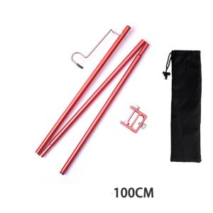 JDPOK Hanger Tools Fixing Stand Holder Multifunctional Foldable Light Holder Lamp Post Pole Telescopic Detachable Hanging Light Pole Camping Post Pole Lamp Pole Fishing Light Pole Lantern Stand