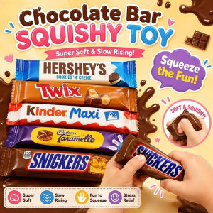 20cm Realistic Chocolate Bar Squishy Slow Rising Stress Relief Toy Butter Stick Squeeze Toy