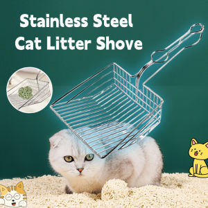 Cat Litter Scoop Shove Stainless Steel Pet Sand Metal Pooper Scoopers Cleaning Tool