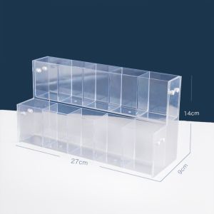 GIORGIONE 2/3/4/5/6 Layer Mark Pen Holder Acrylic Transparent Brush Storage Rack Minimalist Large Capacity Makeup Brush Holder Stationery Shop