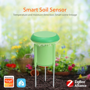 Tuya Smart Zigbee 3.0 Soil Moisture Sensor - Temperature/Humidity Detector for Smart Irrigation & Valve Control