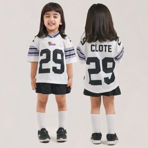 CLOTE Kaos Jersey Oversize 29 Putih Pria dan Wanita Bahan Milano Premium