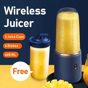 Portable Blender 20 Oz Personal Blender for Shakes and Smoothies with 6 Blades Mini Blender Cup with USB Rechargeable Portable Juicer for Office Gym Kitchen