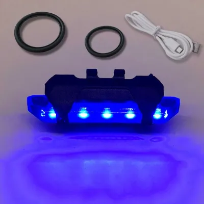 【COD&Fast Delivery】 Waterproof City Mountain Bike Bicycle Light Colorful Flashing Bike Light Fashion USB Rechargeable Safety Lights
