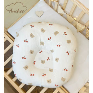 Gối chống trào cho bé Đệm chống trào ngược cho bé 68x70cm vải đũi gân 2 lớp vỏ gối