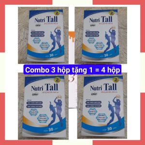 [Inbox Shop để nhận FreeShip + Quà Tặng] Combo 3 tặng 1 Nutri Tall 2 Tăng chiều cao chuyên biệt cho trẻ 8-18 tuổi - Bổ sung Canxi Hữu Cơ Vitamin D3 MK7
