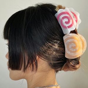 CHCA น่ารักน่ารักๆ รูปทรงเรขาคณิต สาวๆ วันต่อวัน การออกแบบแฟชั่น หวานหวานแหววว กิ๊บติดผมสไตล์เกาหลี หมวกบาเรทคาโบโกะ เครื่องประดับผมผู้หญิง กรงเล็บขนกรดอะซิติก