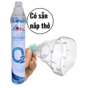 Bình oxy y tế cầm tay cung cấp oxy tinh khiết tức thời khi khẩn cấp hỏa hoạn  trợ thở cho người cao tuổi phụ nữ mang thai người tập thể thao