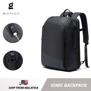 Bange Ionic USB Bottle Expandable Multi Compartment Big Capacity Hidden Pocket Travel Business Outdoor Laptop Backpack