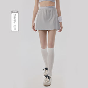 AE Womens tennis sports set with chest pads color-blocking cool-touch casual two-piece set anti-exposure Pilates yoga outfit