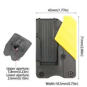 MISSLADY ABS Resin Quick Release Buckle Universal Design High Quality Tape Measure Hanger New Electric Drill Belt Holder Clip Waist Belt