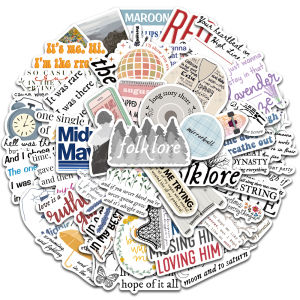 COD✨gaya lucu Taylor Swift penyanyi terkenal fashion untuk papan luncur/Buku Harian/Laptop/Sticker Helm Tahan Air Vinil/hp casing stiker tahan air berperekat